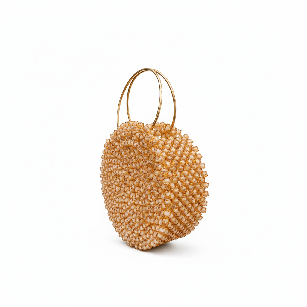 Round Beaded Bag