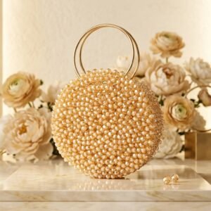 Aurora Round Beaded Bag
